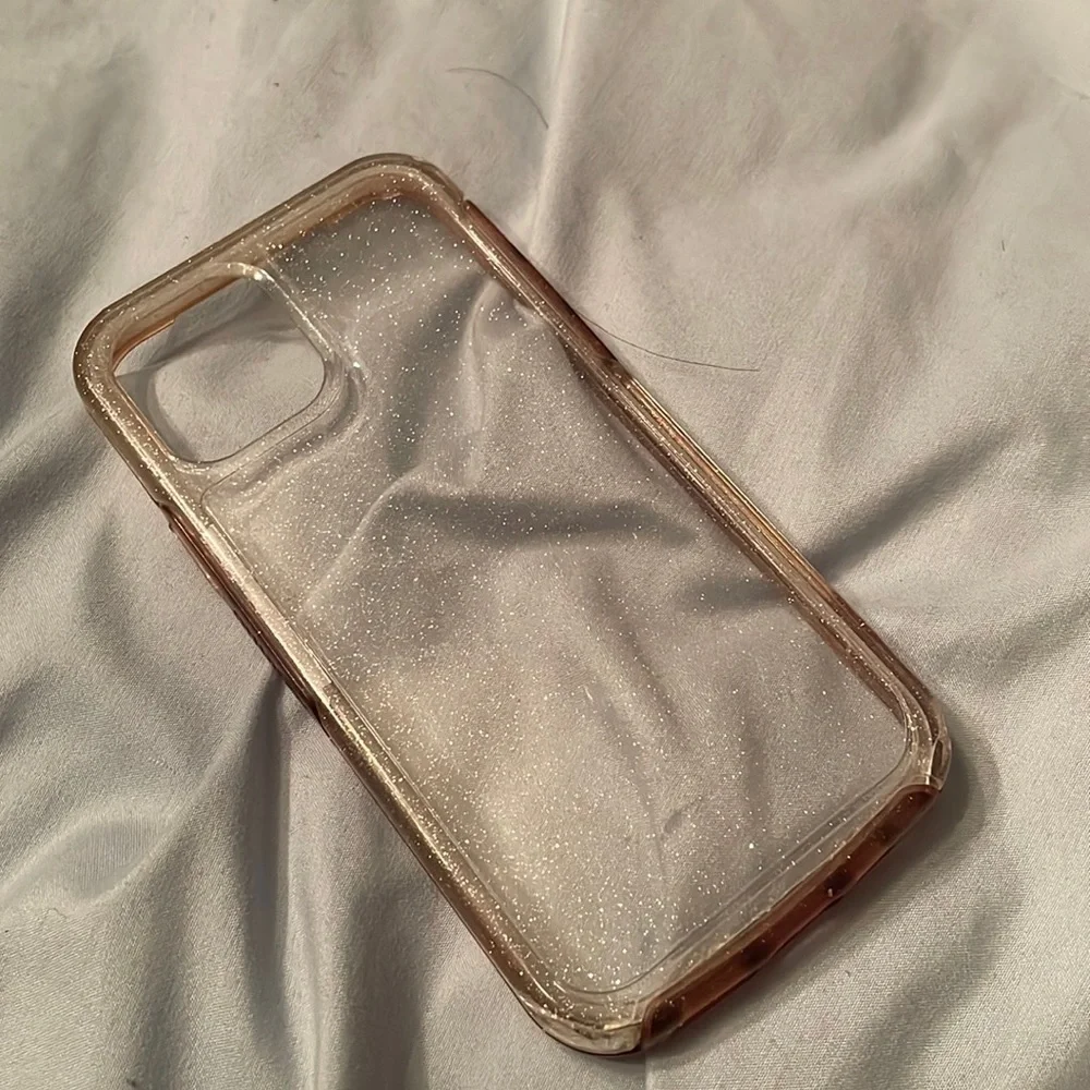 iPhone 12 and Pro Symmetry Series Clear Case sparkle glitter otter box cover